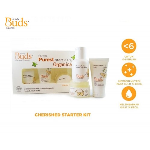 Buds Cherished Organics Starter Kit - Set Krim dan Sabun Bayi Organik